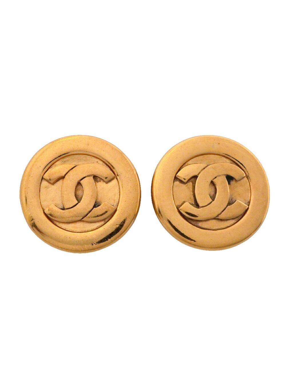 Chanel Cc Logo Circle Clip-On Earrings #377906C69B